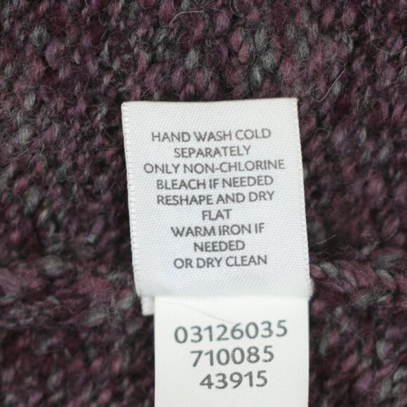 J. Jill Women's XS Purple Shawl Collar Wool & Alpaca Single Button Cardigan - Picture 8 of 8